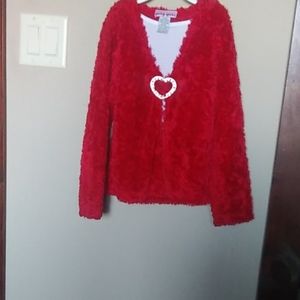 Fuzzy kids cardigan